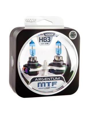Комплект галогенных ламп HB3 (9005) Argentum +80%