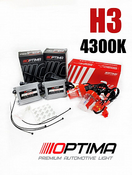 Комплект Ксенона H3 4300k Red Line Slim 35W