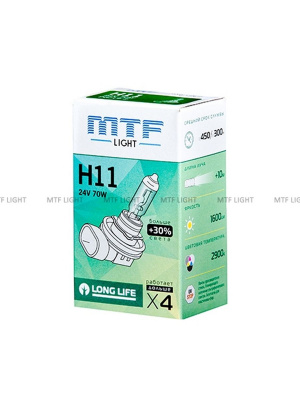 Лампа галогенная H11 штатная (OEM) 24 V